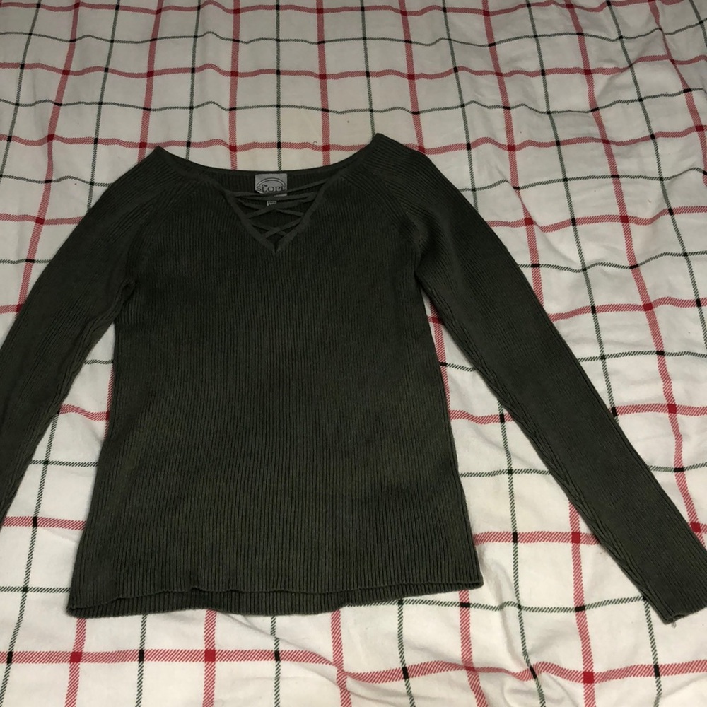 Sage green top
